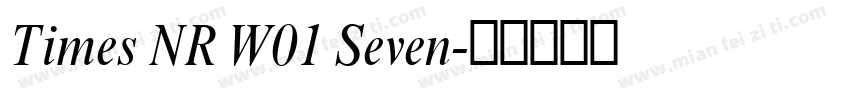 Times NR W01 Seven字体转换
